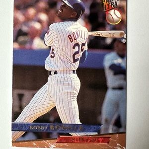 Bobby Bonilla MLB Fleer Ultra Baseball Card - White Pinstripe - Mets OF